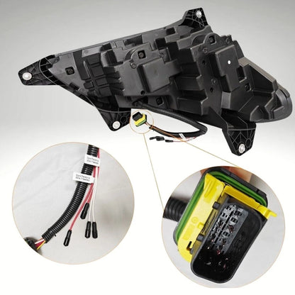LED Headlight Blackout Driver Side for Kenworth T680 (2023–2023) AGO-01-350107LH