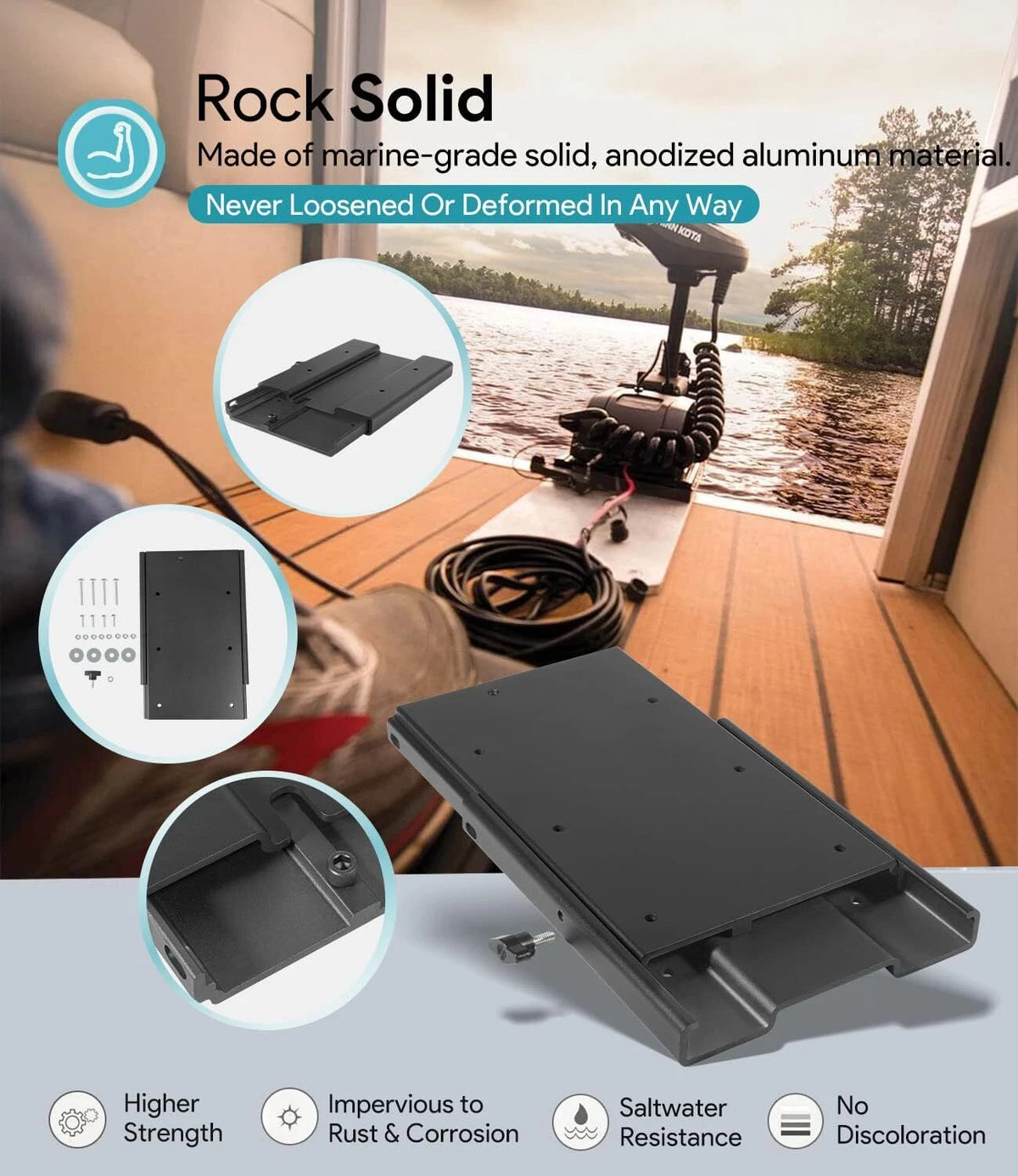 Trolling Motor Quick Release Bracket for Minn Kota Ulterra (1854035)