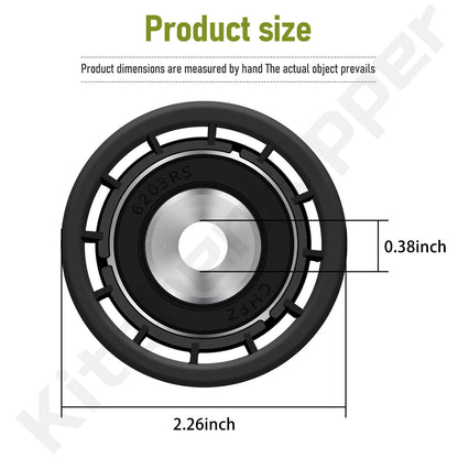 Flat Idler Pulley for Black (Compatible, 3/8" x 2")