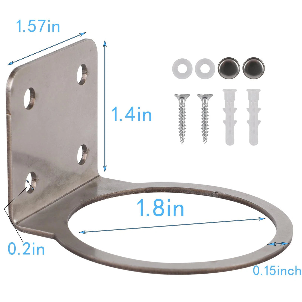 7" Capacity Rain Gauge with Stainless Steel Fence Mounting Bracket