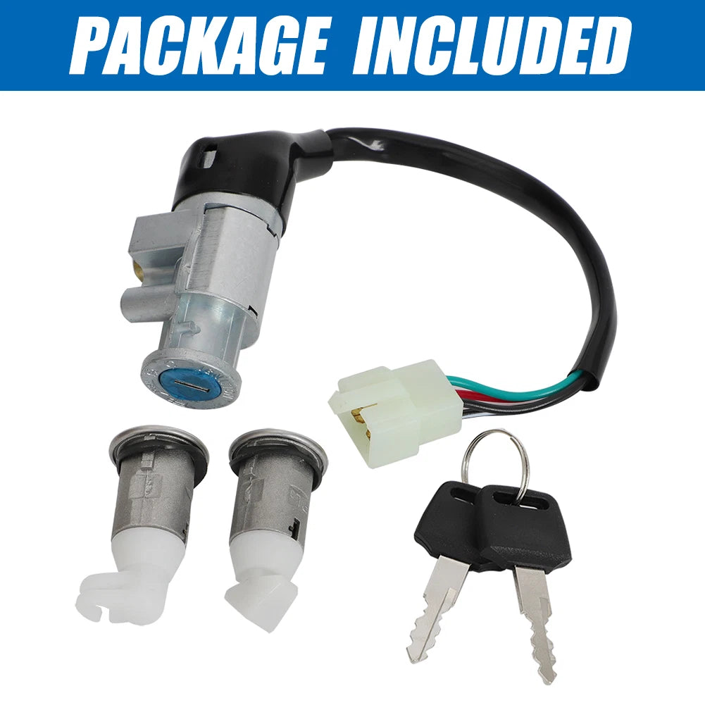 Ignition Switch Lock Kit + 2 Keys for Honda Elite 50 (1988–2001)