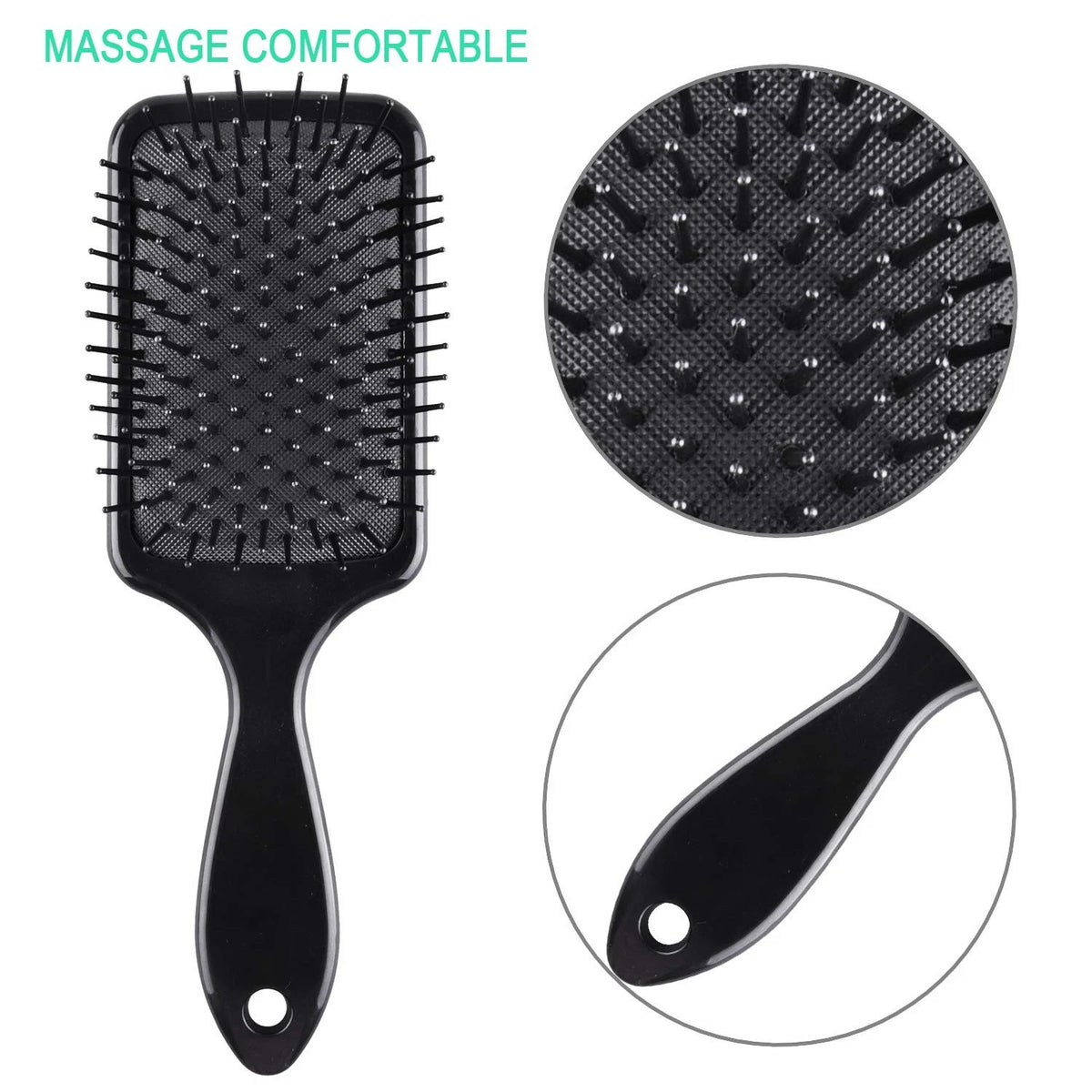 6X Hair Brush Comb Set for Detangling