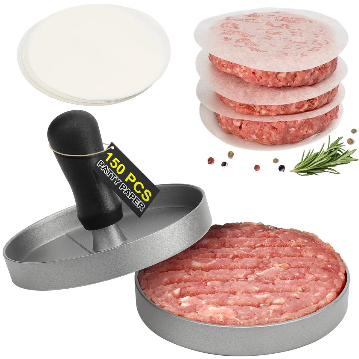 2X Non-Stick Patty Papers for Hamburger Maker