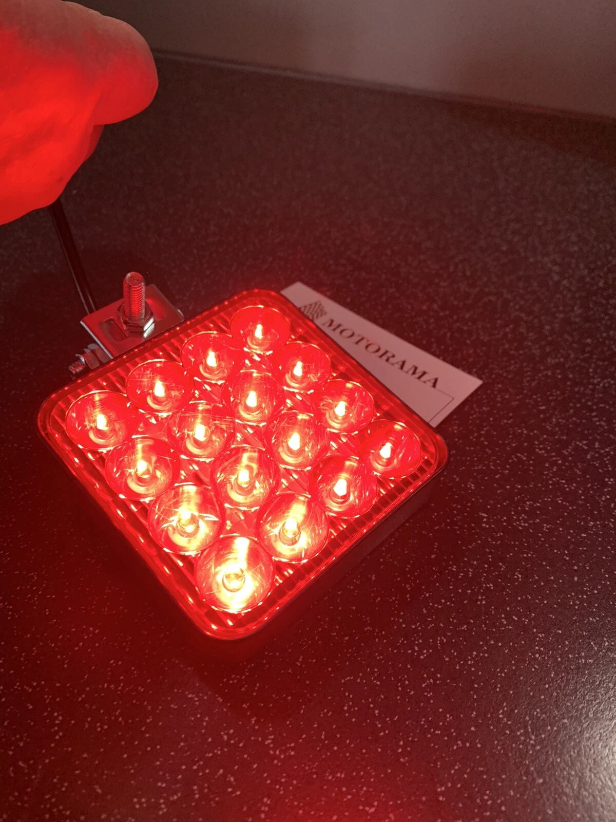 Extra Bright LED Rear Red Fog Light for Car/Van/Trailer (Slimsred)