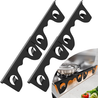 Stainless Steel Stove Gap Covers for Kitchen Range (Universal Fit)