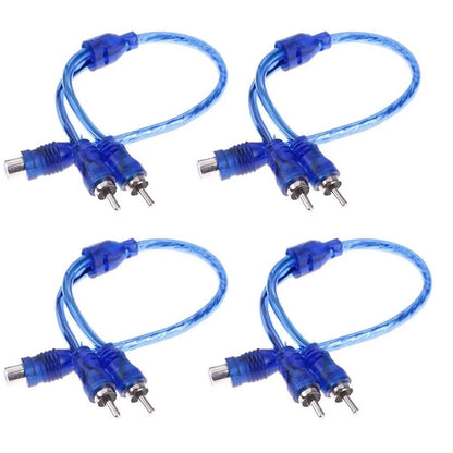 8Pcs RCA Y Splitter Audio Jack Cable Adapter for