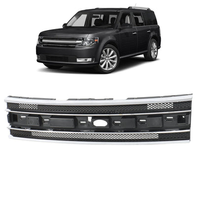 Front Bumper Center Grille for Ford Flex (2013–2019) BCK93126K Chrome