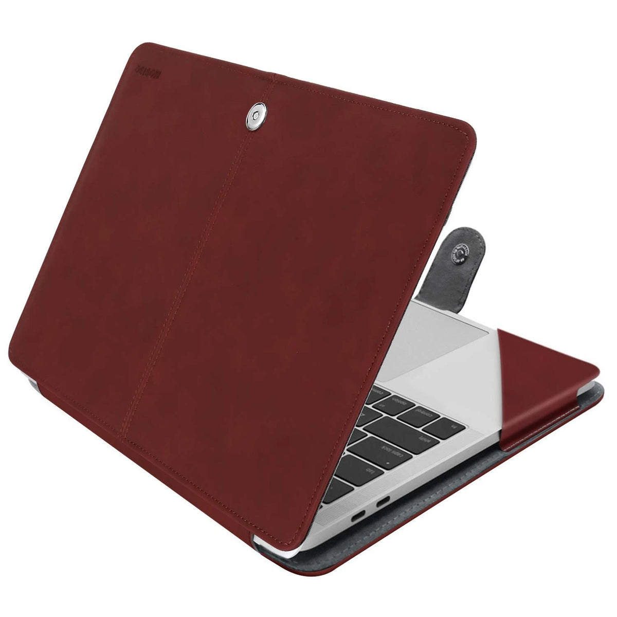 MOSISO Case for MacBook Air 13.6 inch (M4 M3 M2) Claret Red