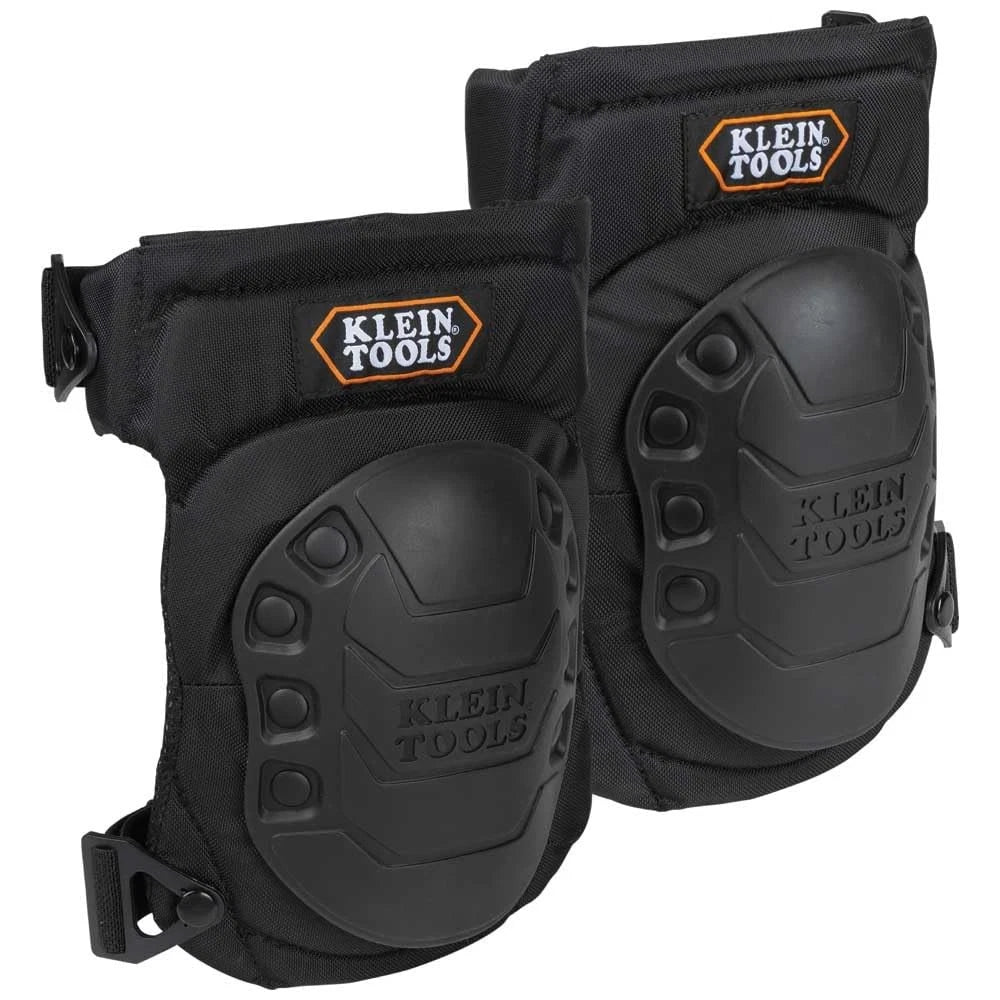 Knee Pads for Klein Tools (60344) - Hinged Gel, Slip-On, Black