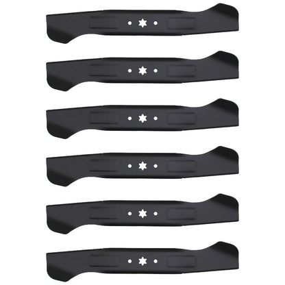 Set of 6 Interchangeable High Lift Mower Blades for Cub Cadet, Yardman