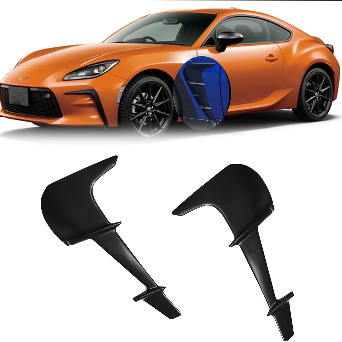 Fender Side Vent Garnish Trim for Toyota GR86 Subaru BRZ (2022–2024) Black