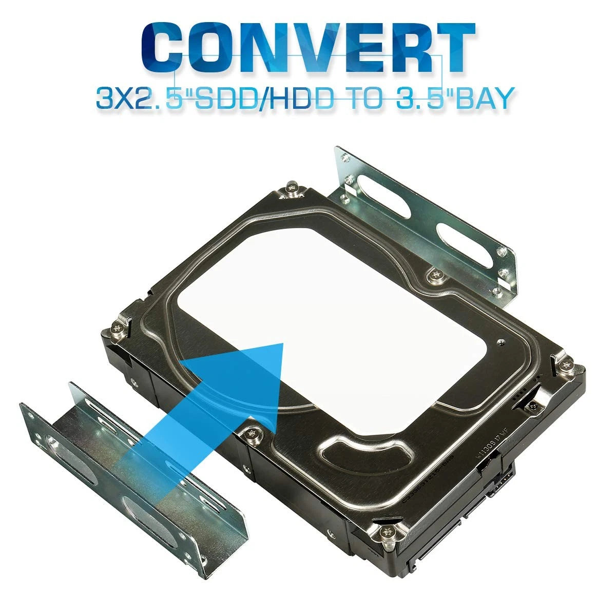1 x 3.5 HDD/SSD to 5.25 Metal Mounting Bracket