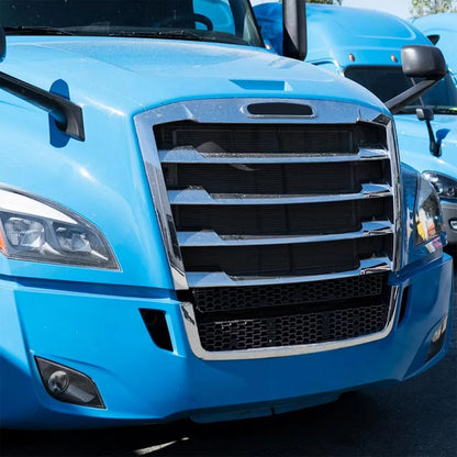 Chrome Hood Grille with Bug Screen for Freightliner Cascadia (2018–Present) - AGO-NCBLK