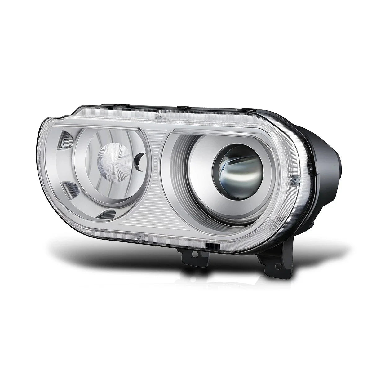 OE Style Left Side Projector Headlight Lamp Chrome for Dodge Challenger (2008–2014)