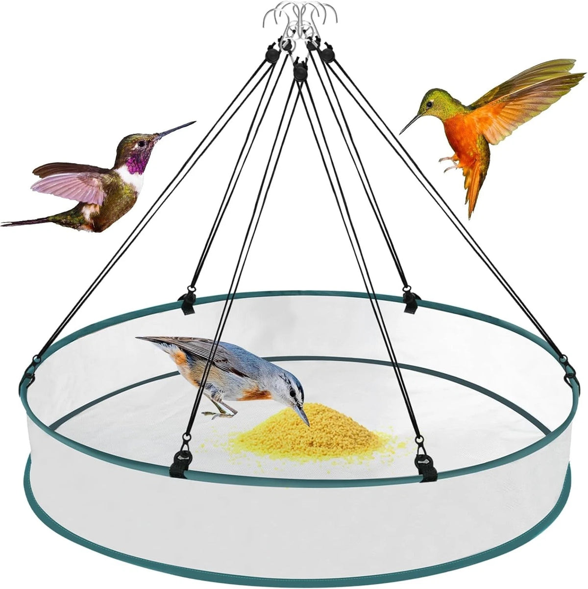 18 Inch Bird Seed Catcher Tray for Adjustable Hanging Feeder