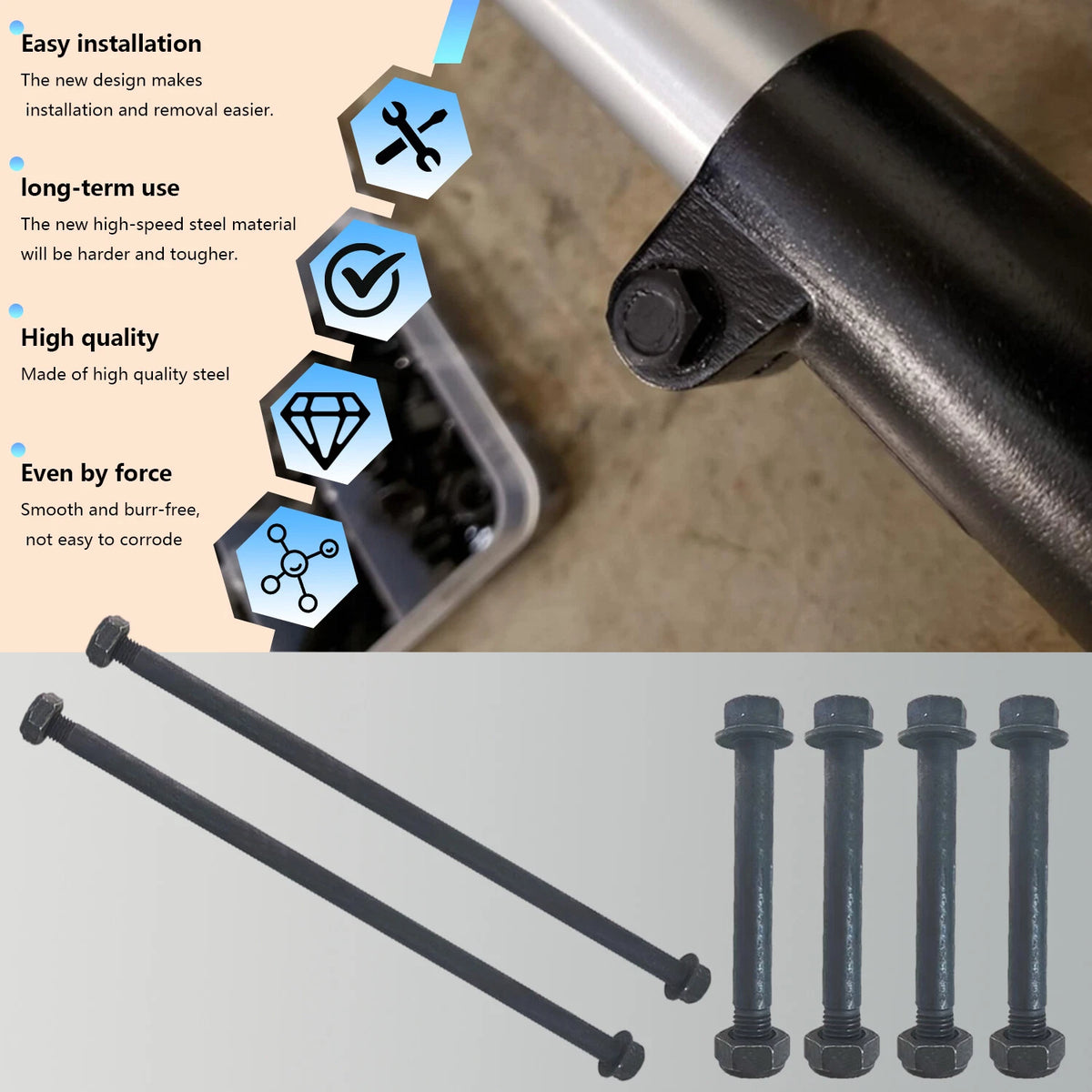 A Arm Bolt Nut Kit for Yamaha Banshee 350, Raptor 700, YFZ450 (1997–2023)