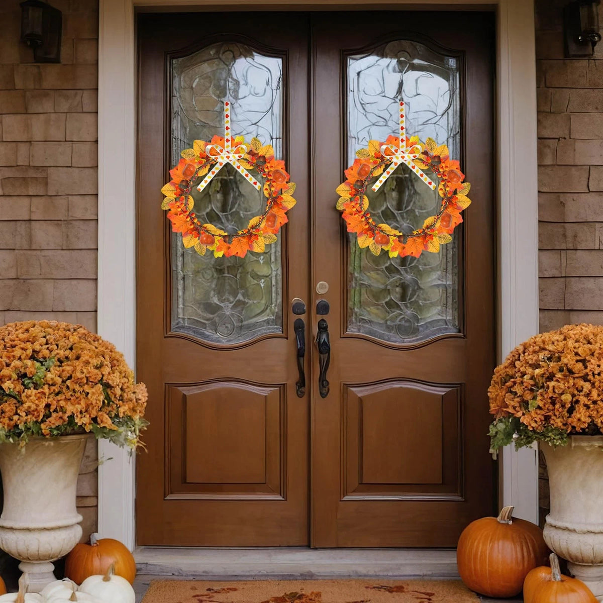 178 PCS Mini Fall Wreath Decorations Kits for DIY Thanksgiving Decor