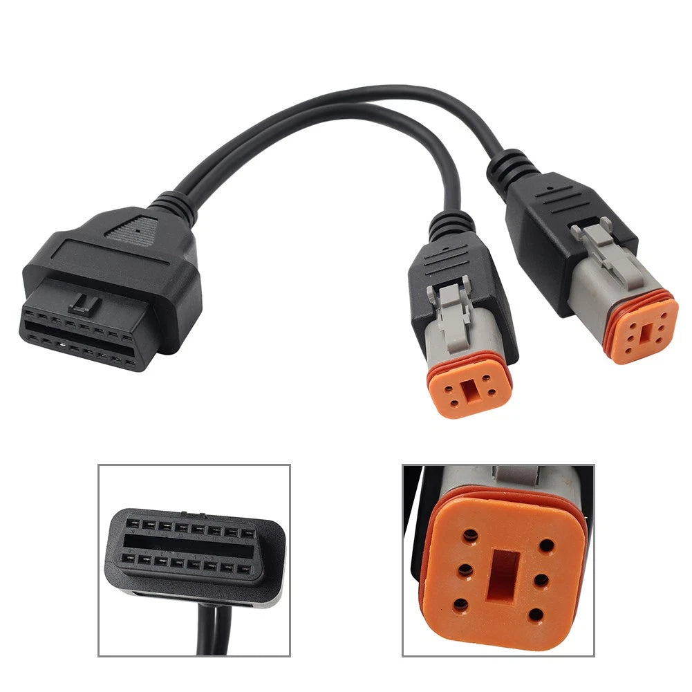 2X OBD2 Adapter Cable for Harley (Diagnostic Scanner)