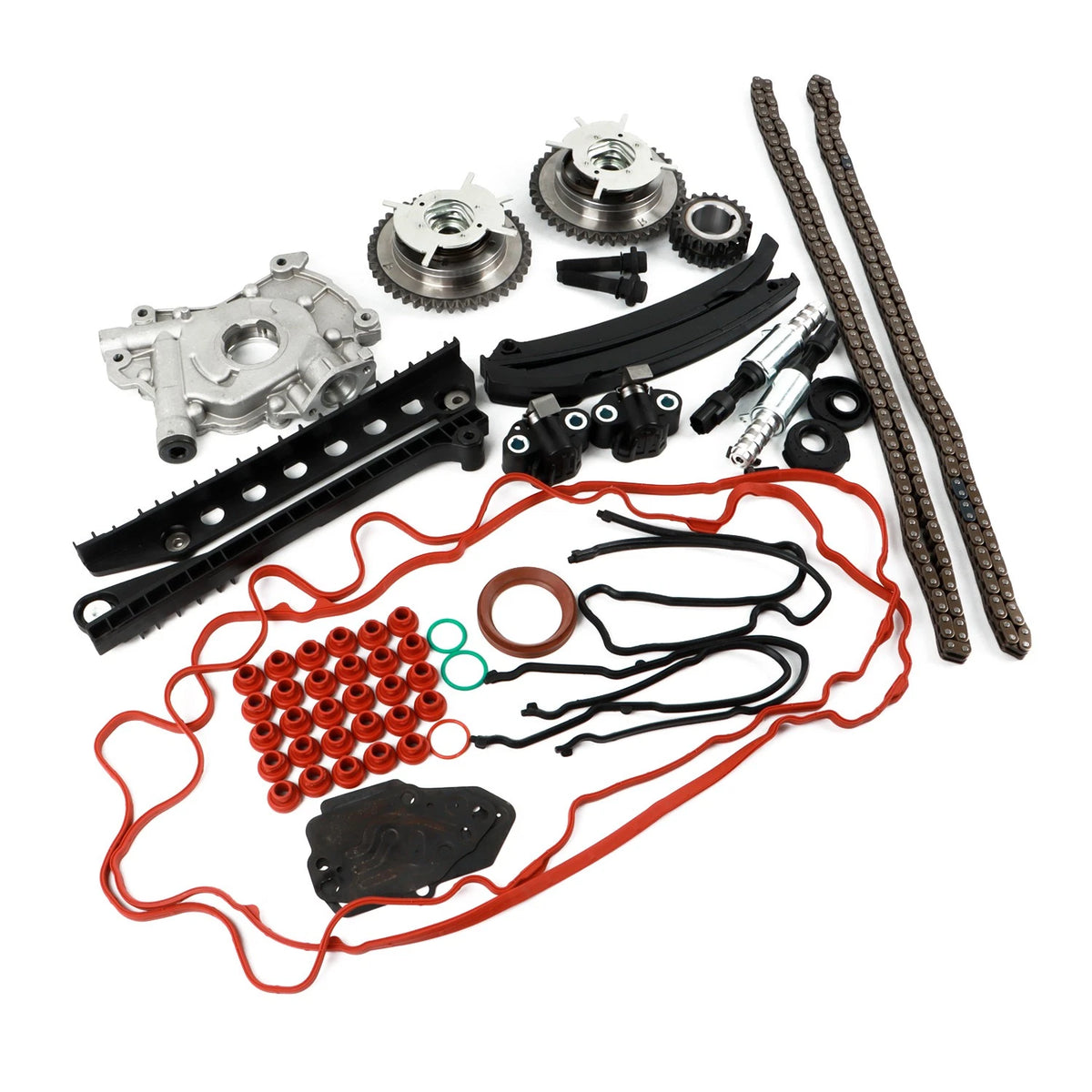 Timing Chain Cam Phaser Solenoid Valve Oil Pump Kit for Ford F-150 (2004–2008)