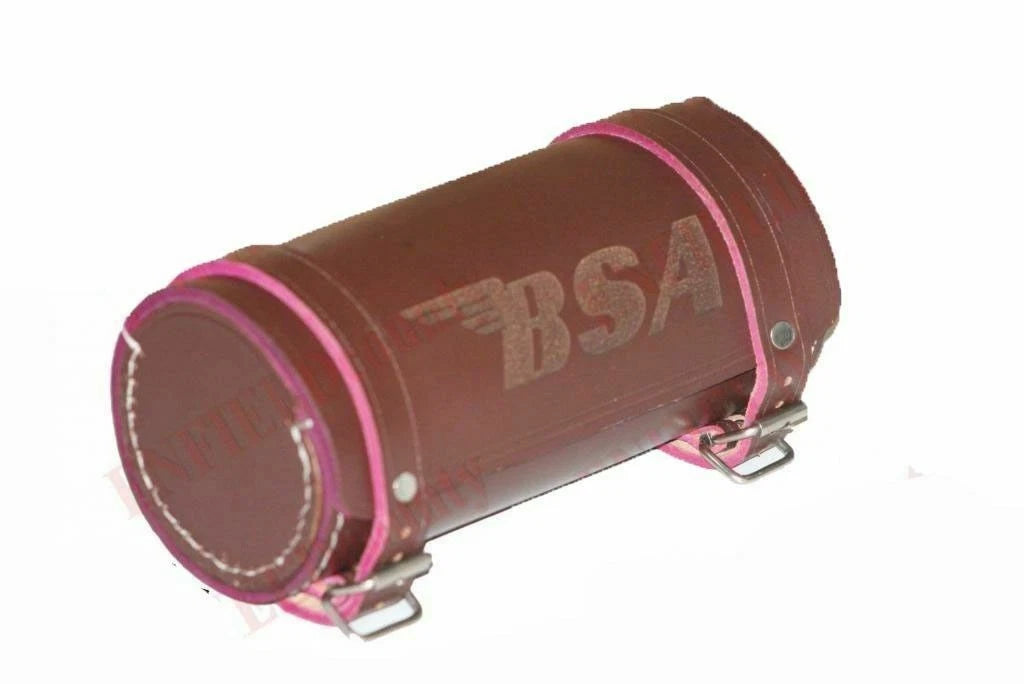 Vintage Brown Leather Tool Bag Roll for BSA (Customised)