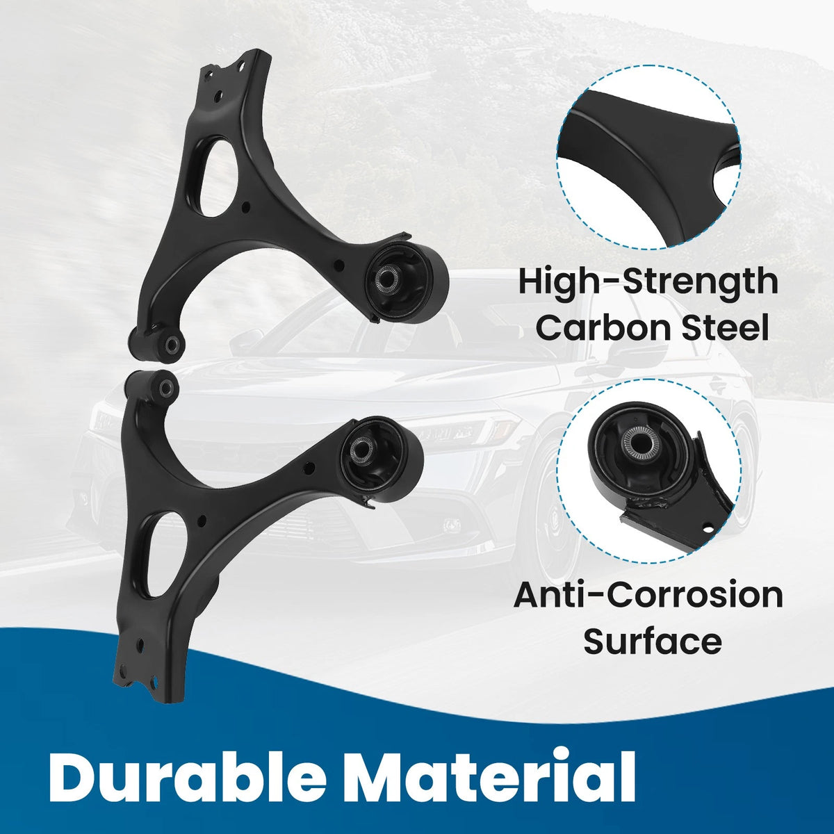 14Pcs Front Lower Control Arms & Ball Joints for Honda Civic (2006–2011)