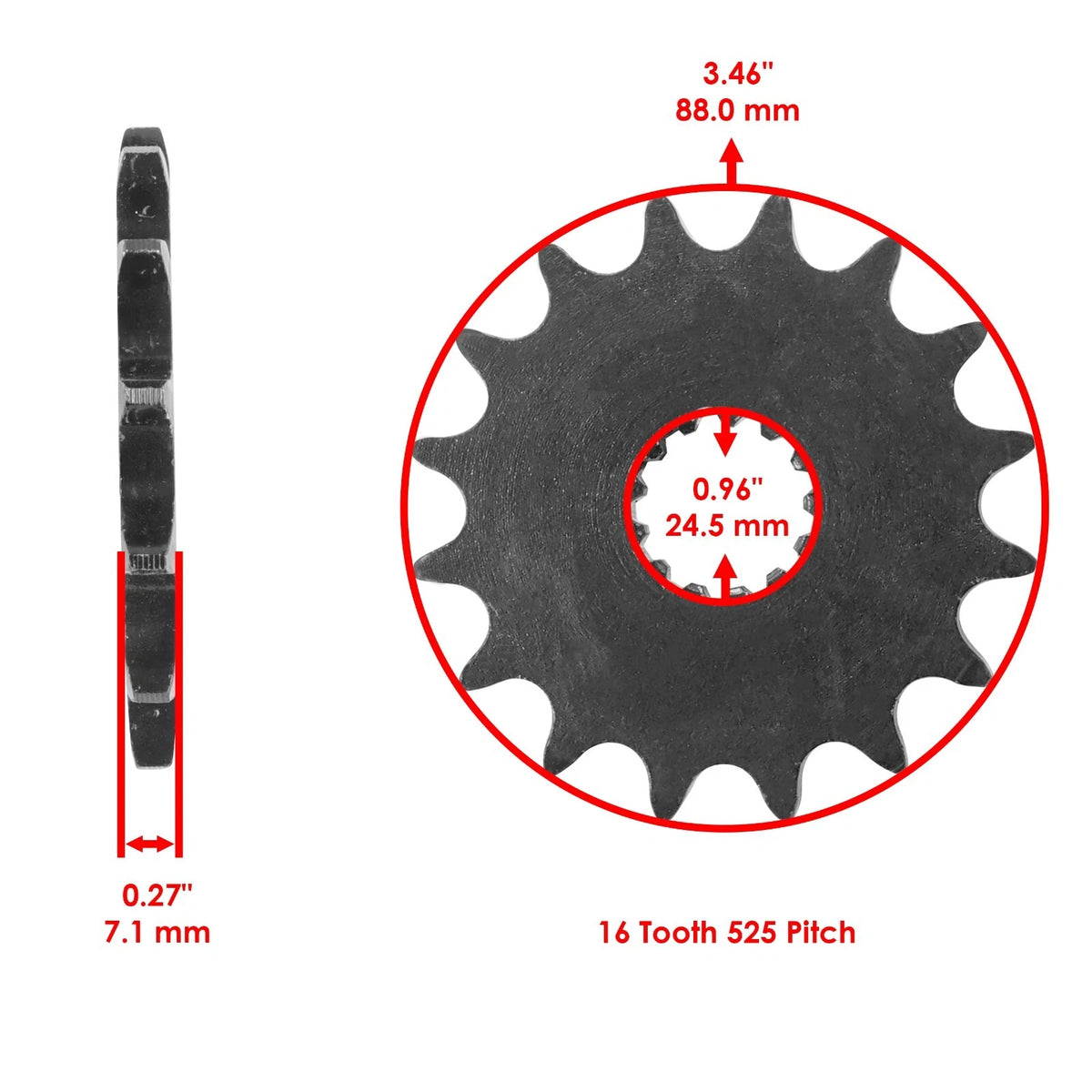 Blue O-Ring Drive Chain & Sprocket Kit for Suzuki GSX-R600 (1998–2000) EG1182FS102XO