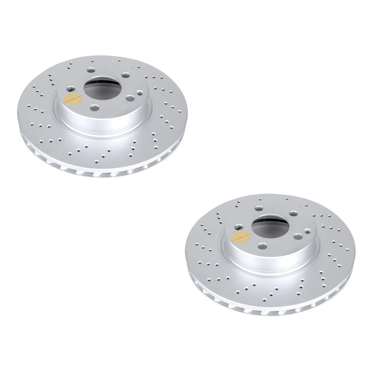 Set of 2 Powerstop Brake Discs for Mercedes-Benz SL500 E500 (2004–2006)