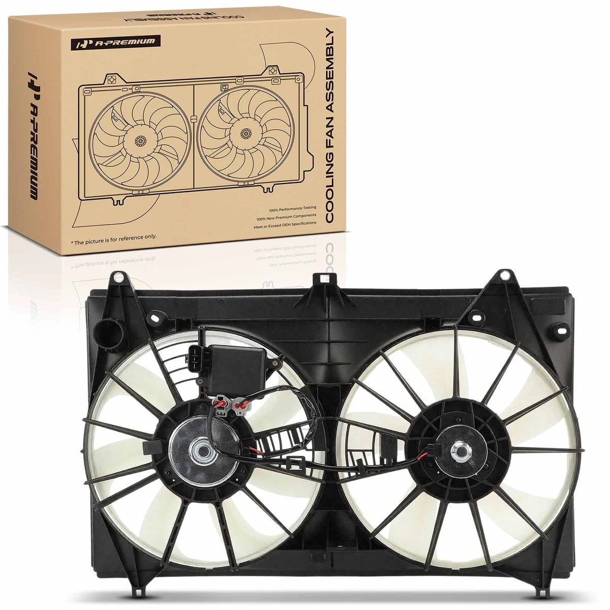 Dual Cooling Fan Assembly for Lexus GS350 (2013–2015) 1636131410, 1636131430, 1636331300, 1636350040, 1671131570, LX3115134