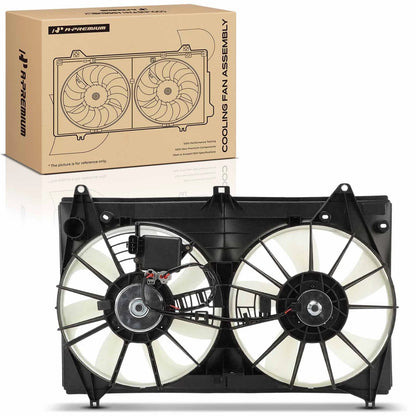 Dual Cooling Fan Assembly for Lexus GS350 (2013–2015) 1636131410, 1636131430, 1636331300, 1636350040, 1671131570, LX3115134