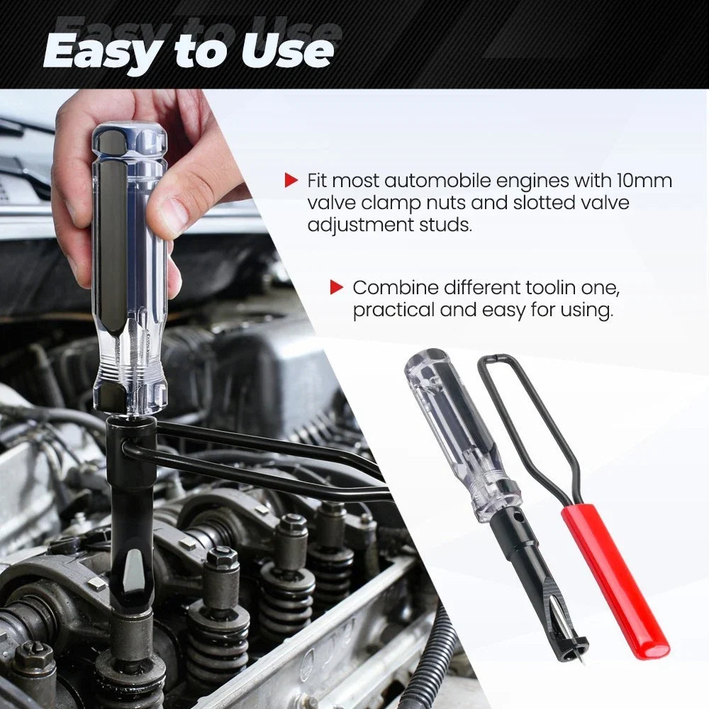 Valve Lash Tool Set for Adjustment (10mm Jam Nut, Slotted Stud) - Honda