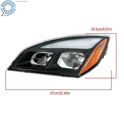 Left Driver Side LED Headlight for Freightliner Cascadia (2018-2023)