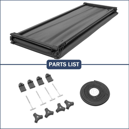 4-Fold Soft Tonneau Cover for Ford F150 2015–2024 5.5FT Truck Bed CMTT82015
