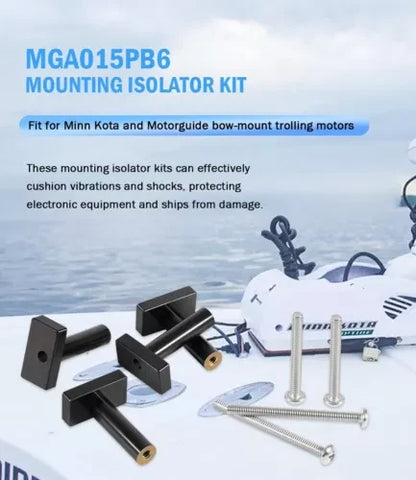 Mounting Isolator Kit for MinnKota Motorguide Trolling Motor (Bow-Mount)