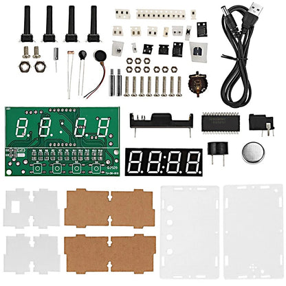 DIY Electronic Clock Multi-function Digital Clock Kit for Soldering Practice