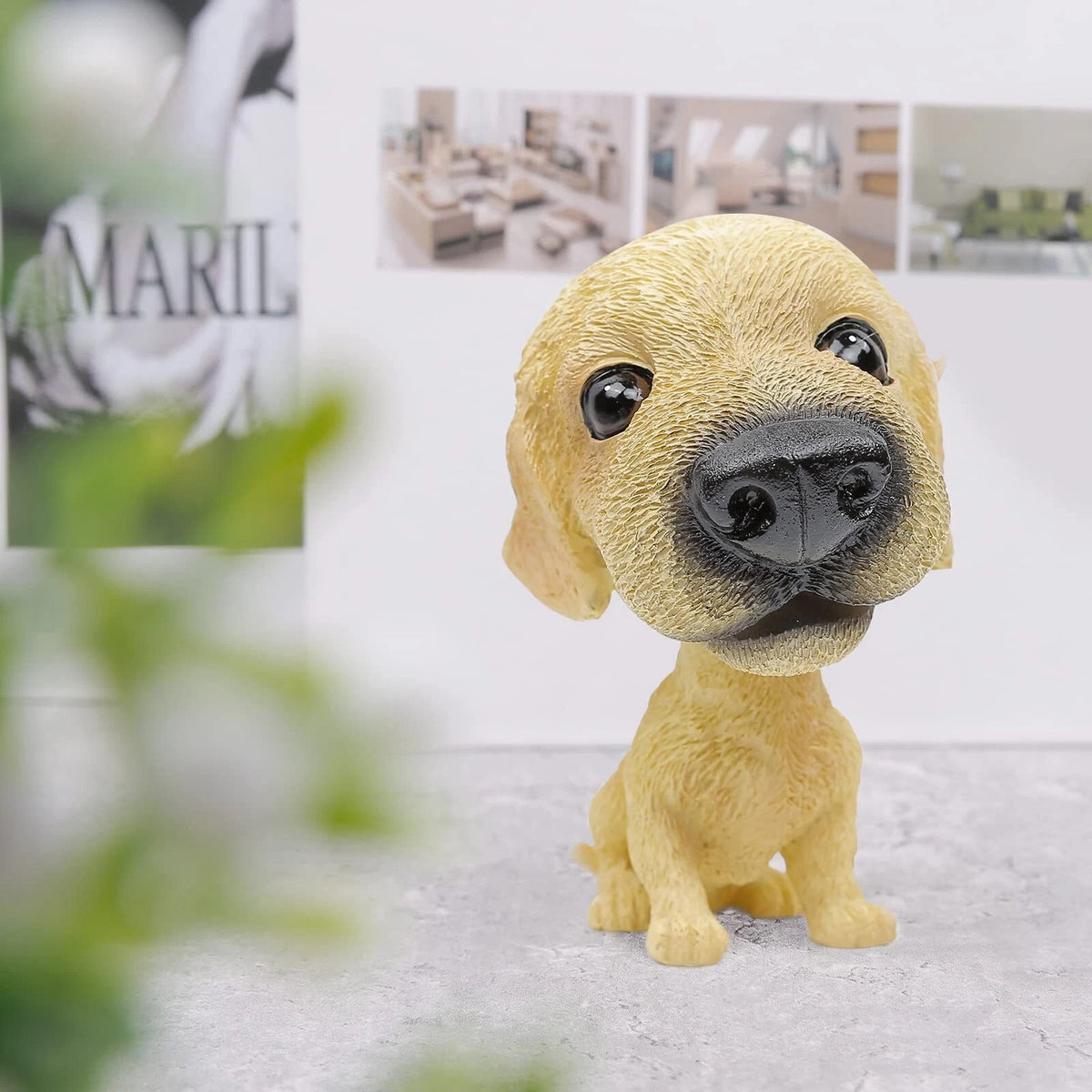 Bobble Head Dogs for Car Dash (Golden Retriever)
