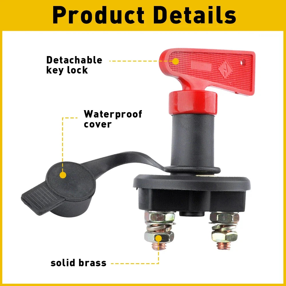 Kill Switch Racing Battery for RV, Car, Boat - 12V 24V