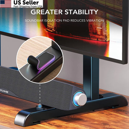 Height Adjustable Table Top TV Stand for Universal Use (37''-86'')