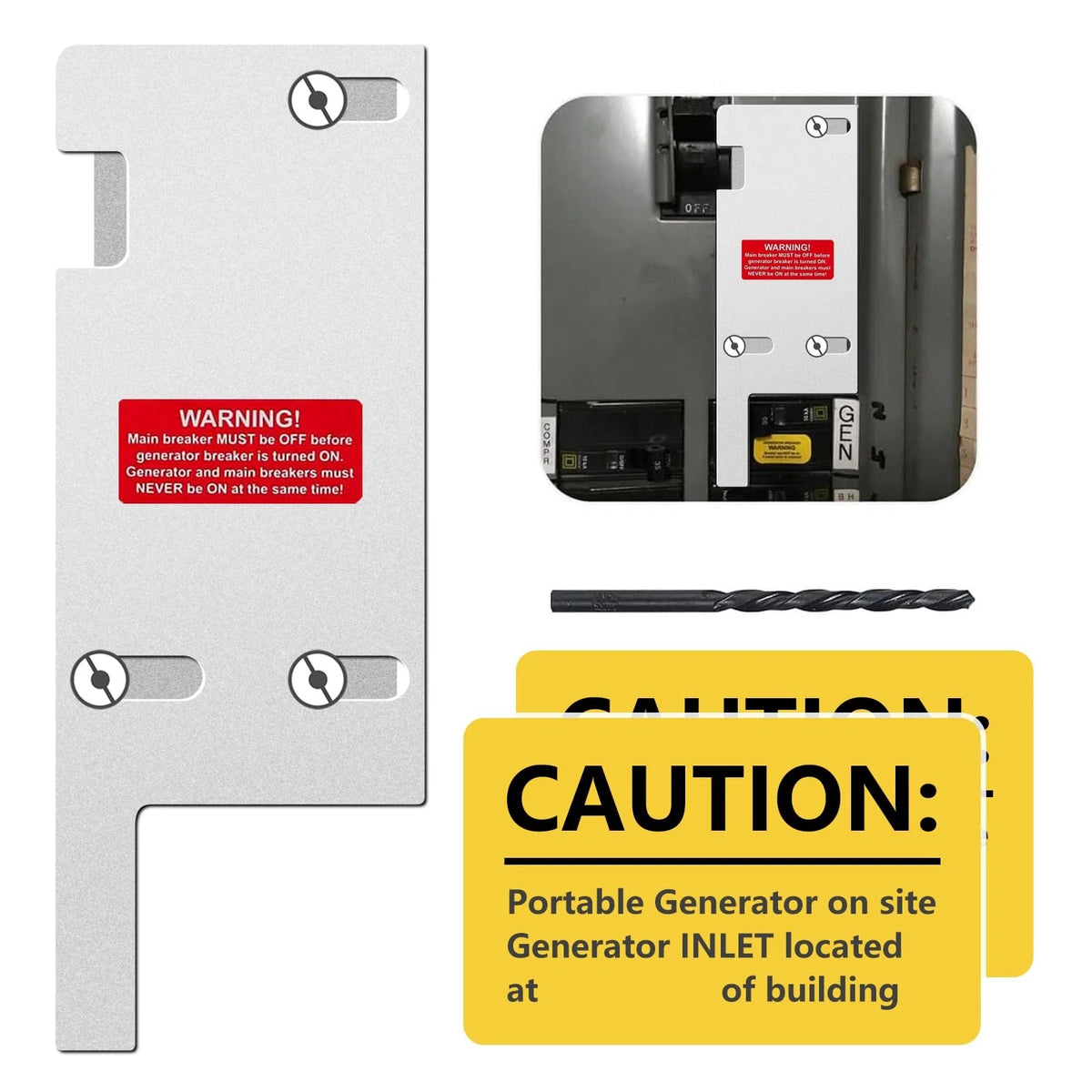 Generator Interlock Kit for Square D Vertical Main 150/200