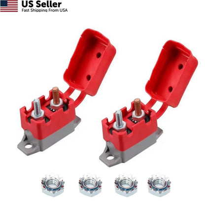 2X 30 Amp Automatic Reset Circuit Breaker for DC 12V-24V Systems