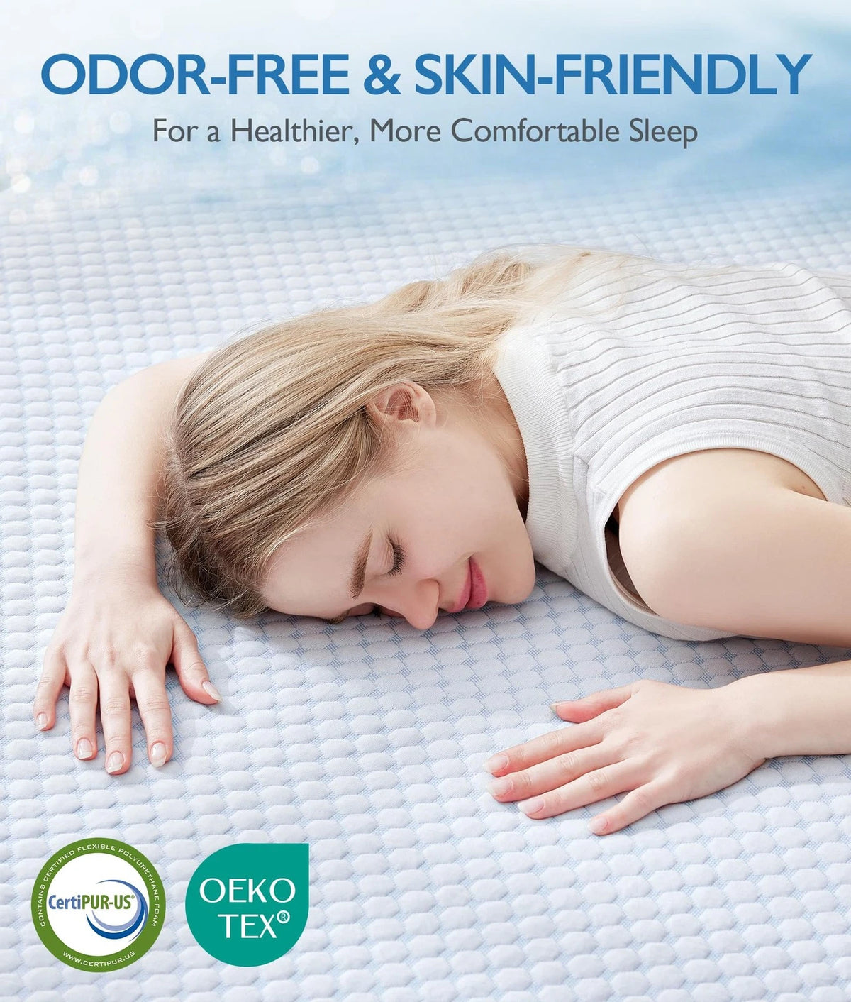 3 Inch Cooling Memory Foam Mattress Topper for Pressure Relief