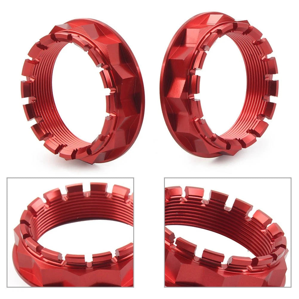 2X Red Motorcycle Rear Wheel Axle Nut for Ducati V4 1098 1198 1199 1299