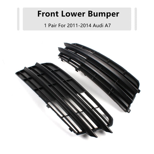 1 Pair Front Bumper Fog Light Grilles for Audi A7 (2011–2014)