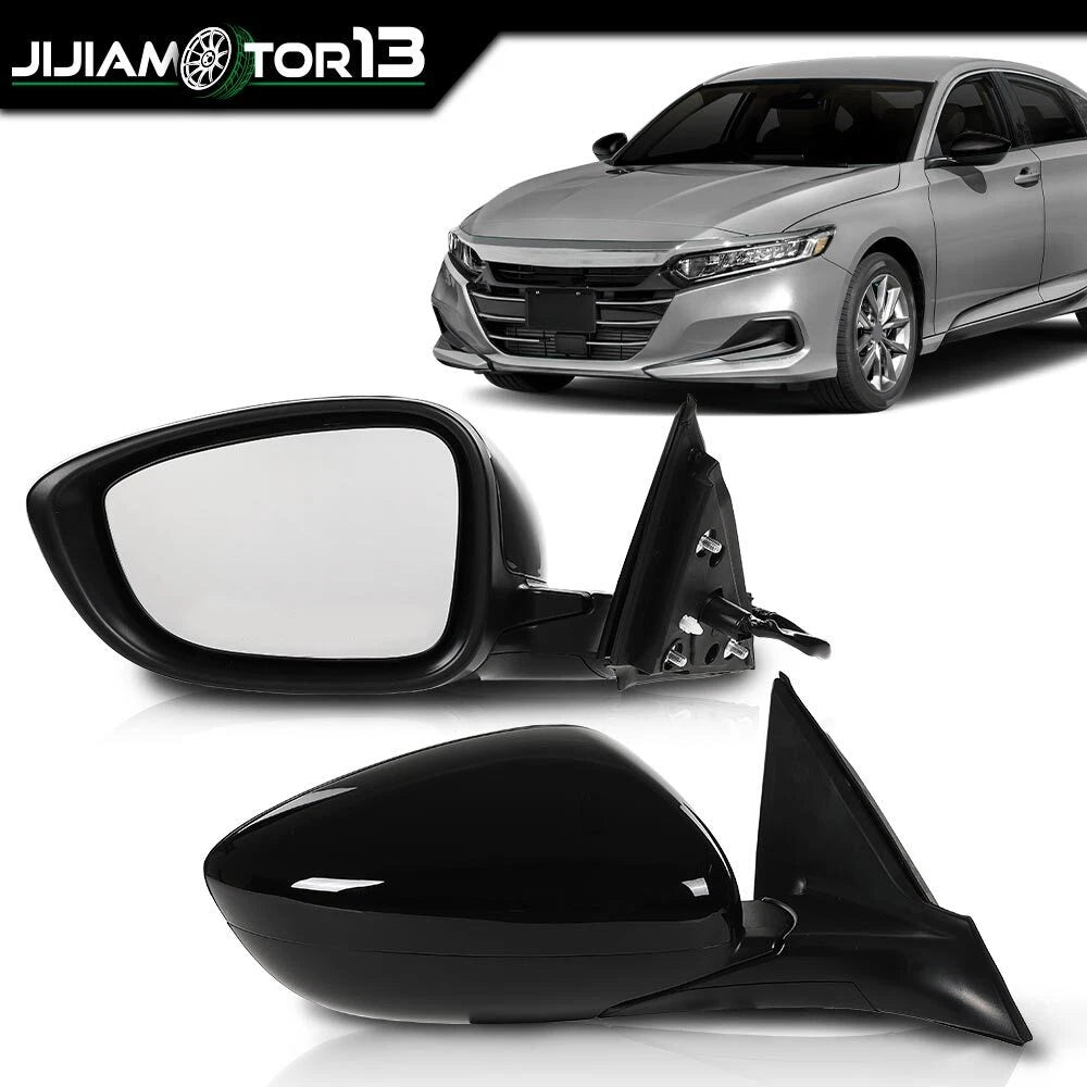 2X Black Side Mirror Pair for Honda Accord (2018–2021) J-02RVM133AABB