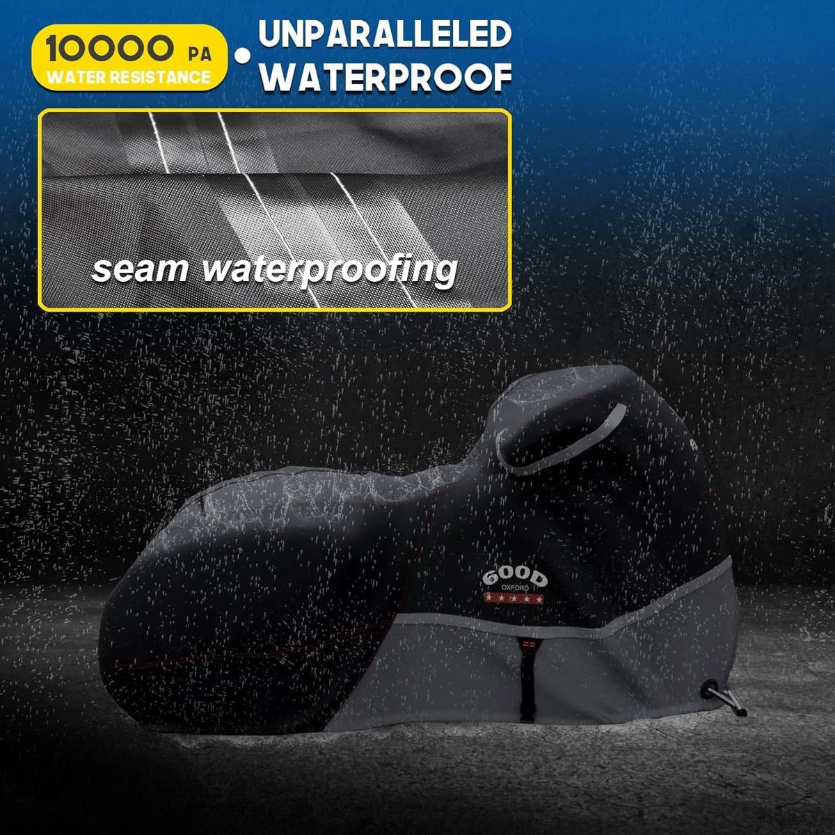 Waterproof Motorcycle Cover 600D for Harley Davidson Touring Models