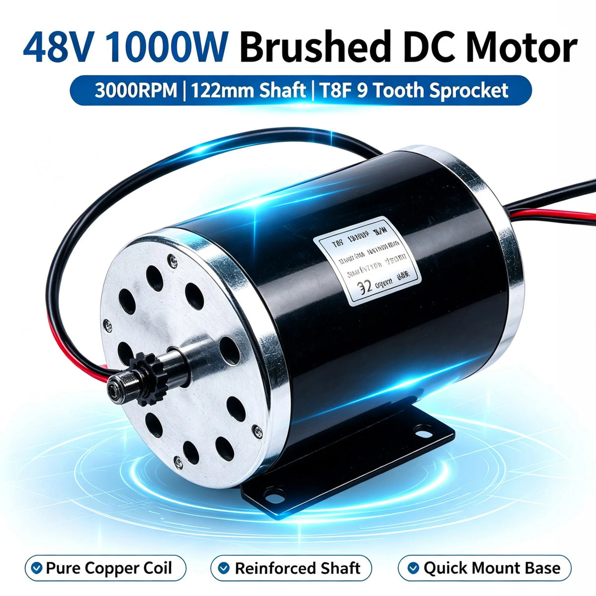 1000W Brushed Motor for Electric Scooter (48V)