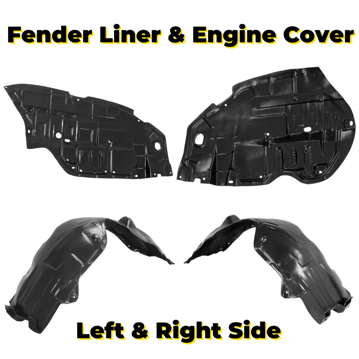 Engine Splash Shield & Inner Fender Liner for Toyota Camry 2012-2014