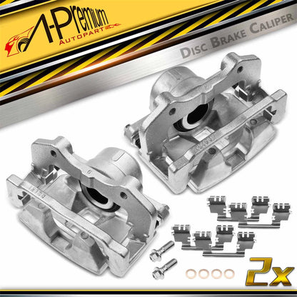 A-Premium Pair Front Brake Caliper w/ Bracket for Dodge Charger Challenger (2012–2020) AC11P1260, 18-B4968, 18-B4969