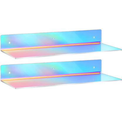 Floating Wall Ledge Bookshelf for