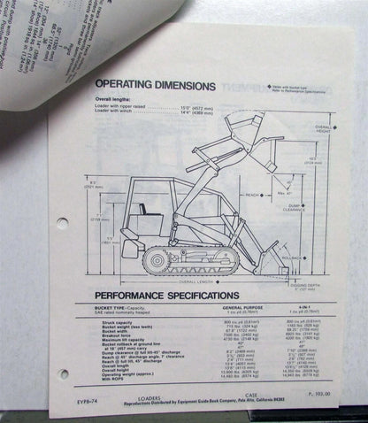 Track Loader Parts for Caterpillar (1976)