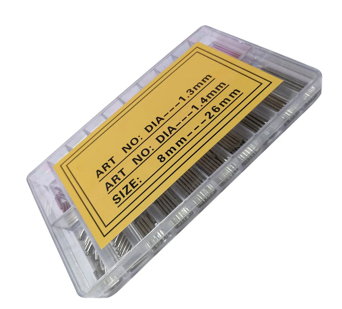 300Pcs 1.3&1.4mm Diameter Watch Spring Bar Link Pin Assortment 8~26mm